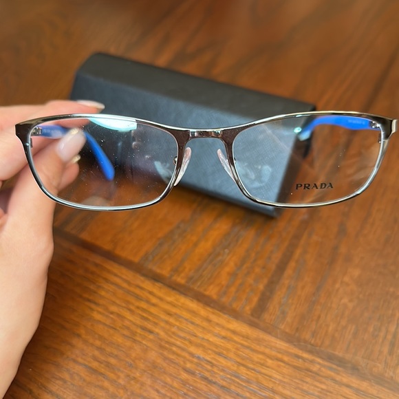 NEW Prada Eyeglasses VPR51P Blue - Picture 3 of 8
